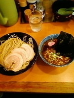 「特製つけそば（並盛）+スープ割り（こってり）:950円」@中華蕎麦 とみ田の写真