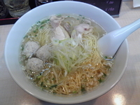 「塩ラーメン、つくね」@かすみそうの写真