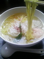 「あら炊き塩らぁめん焼きおにぎり付・950円」@麺屋 海神 吉祥寺店の写真