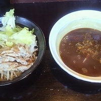 「カレーつけめん ￥800」@極太めん ひでまる 千波店の写真