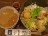 「特製つけめん（冷やもり）※麺250g+辛味」@中華そば 椿 蒲田店の写真
