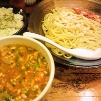 「トマトつけめん」@鶏の穴の写真