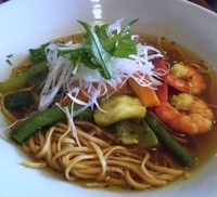 「和風カレー+海老（950円）」@自然派レストラン グレイト（GR8）の写真