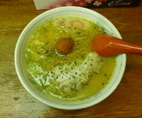 「赤湯からみそミニラーメン（550円）」@龍上海 新横浜ラーメン博物館店の写真