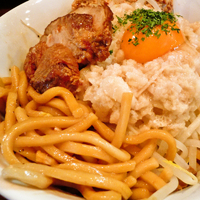 「特まぜそば￥900 +スープ割」@ねじ式の写真