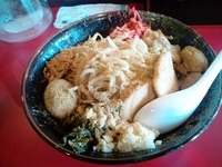 「【再び】まぜそば（大）950円+ぶた150円+魚粉50円」@麺や 唯桜の写真