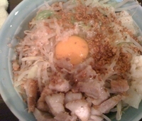 「あえそば+豚（ヤサイニンニクアブラ）」@麺や あかつきの写真