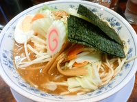 「中華そば+野菜」@東池袋大勝軒 神奈川新町店の写真