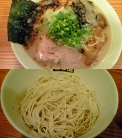 「博多そば（スープ増し）+特製マー油+替え玉（麺硬め）」@濃菜麺 井の庄の写真