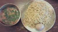 「つけ麺あつもり（中）750円+味玉100円」@鶏そばや 竜神洞の写真