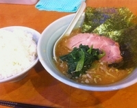 「ラーメン（+ランチサービス無料ライス大）」@武蔵家Paul柳萬の写真