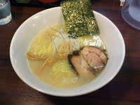 「しおとんこつらーめん（600円）+ライス（100円）」@麺屋 蓮花の写真