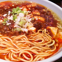 「麻婆ラーメン（ランチセット） ￥780」@吉龍軒の写真