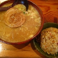 「味噌ラーメン（ランチセット（半チャーハン付き））950円」@幸麺の写真