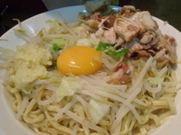 「油そば（700円）」@ラーメン髭の写真