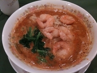 「蝦仁坦々麺（芝海老入り辛子胡麻味噌そば） 900円」@龍鳳の写真