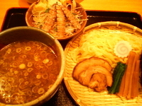 「つけそば+季節のご飯」@味処 むさし野の写真