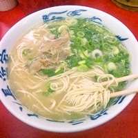 「ラーメン（かためん） 400円」@元祖ラーメン長浜家の写真