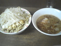 「蓮エビ大つけ麺、うずら」@蓮爾 さんこま店の写真