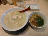 「鶏白湯煮込みつけ麺」@麺や 七彩の写真
