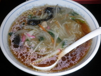 「サンマーメン（550円）本日のサービスメニュー」@満州里菜館の写真