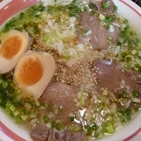 「牛塩タンそば （味付煮玉子トッピング）」@ちばき屋 ARIO亀有店の写真