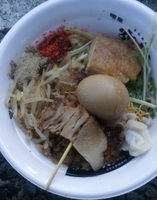 「多摩組 しゃもＸ～多摩組Ｖｅｒ～＋トッピン串」@東京ラーメンショー2010の写真