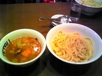 「つけめん 750円（200g）+味玉」@TETSU 品川店の写真