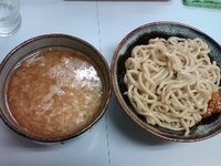 「背脂極太つけ麺」@鶏とふじの写真