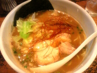 「ピリ辛みそらーめん」@鶏の穴の写真