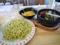 「肉汁つけ麺750円玉子焼き丼ランチタイム50円」@製麺 伊勢屋の写真