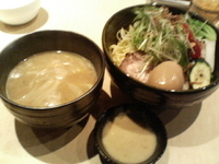 「潮SAWAジョニーつけ麺（11月限定） +サービス味付け玉子+サ」@麺喰屋 澤の写真