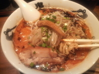 「もやしカラシビ味噌らー麺（カラ少なめ・シビ普通）+半飯」@カラシビ味噌らー麺 鬼金棒の写真