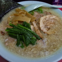 「特チャーシューメン（麺硬め 味薄め アブラ多め）（1100）」@ラーメンショップ幸手 金田亭の写真