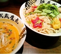 「期間限定 南瓜祭（ハロウィン）つけ麺（中盛）850円」@麺屋武蔵 鷹虎の写真