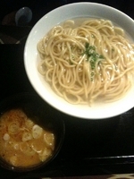 「つけ麺 ゆず風味（湯だめ）」@三ツ矢堂製麺 中目黒本店の写真