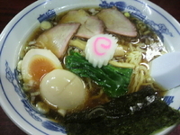 「中華そば+煮たまご」@白河中華そばの写真