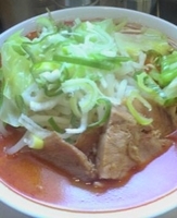 「辛味噌ラーメン（750円）+大盛り（ランチタイムサービス）」@麺屋 まつきの写真