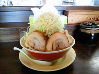 「ラーメン大盛野菜増し」@のろし 安田店の写真