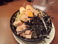 「汁なし野郎680+味玉子100=【780円】（化調増し）」@野郎ラーメン 海浜幕張店の写真