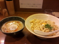 「鶏つけそば かま玉風 限定麺」@鳥そば 真屋の写真