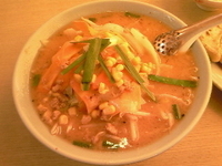 「味噌野菜ラーメン830円」@くるまやラーメン 箕輪店の写真