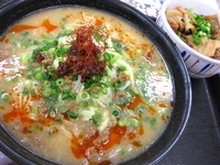 「匠～とんこつ担担～￥800+大盛￥100 & ザボンチャーシュー」@ラーメン専門店 ザボン 海老名SA上り店の写真