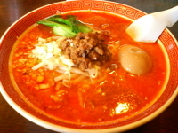 「楽山坦々面+味玉+杏仁豆腐」@楽山担担面 稔台店の写真