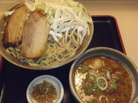 「【木金限定】カレー渓つけめん（800円）、大盛（100円）、焼き」@食処 渓の写真