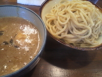 「濃厚つけ麺（大盛）+味玉」@肉そば しずるの写真