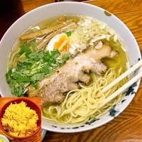 「和風柚子柳麺+茶飯 700円+150円=850円」@麺屋ひょっとこの写真