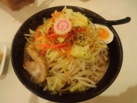 「カレーごじ麺500（クーポン）+野菜50+ニンニク50」@らーめん・つけめん 満帆 太田本店の写真