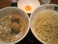 「つけ麺300g麺固め700円生玉子50円」@東京中華そば 瀧本軒の写真