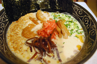 「ビーガンラーメン白 博多風 1000円」@AURORA Cafeの写真